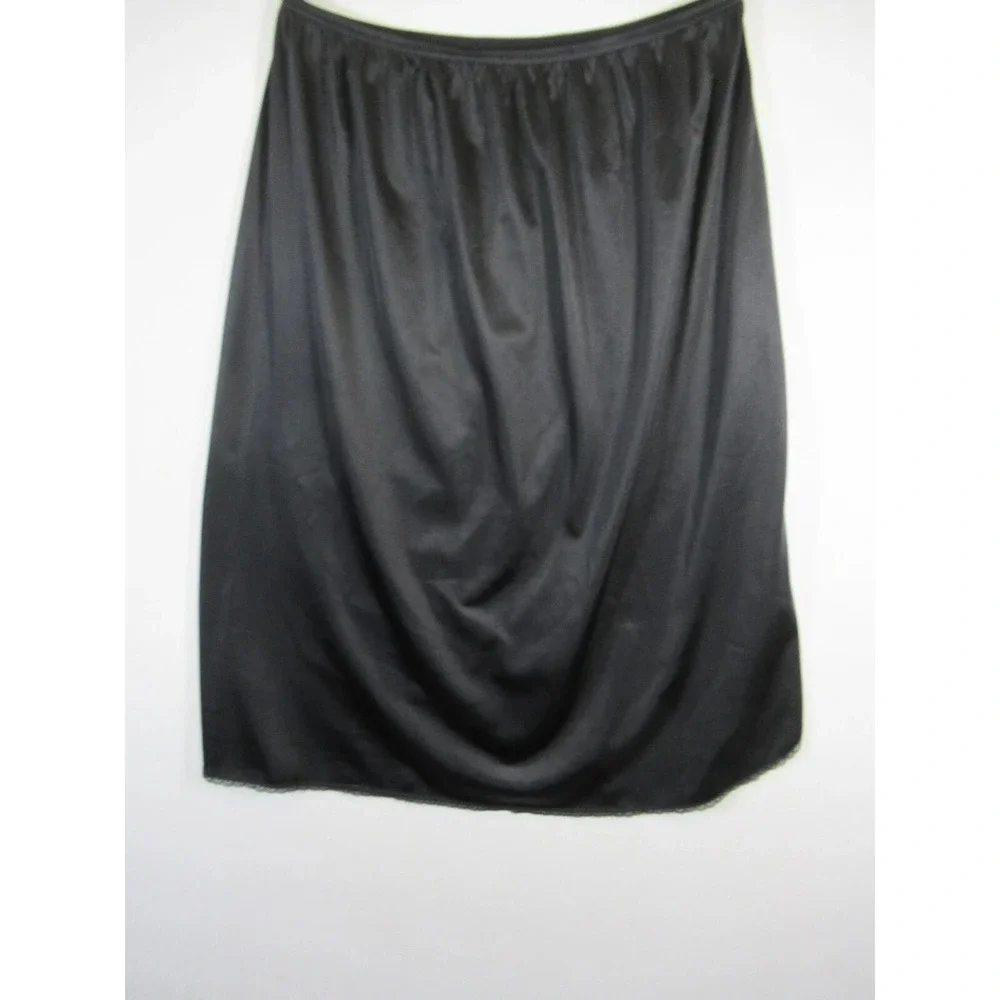 6 Vintage Satin Half Slips Lot Size XL Nylon Skirt Bali Vassarette Bestform